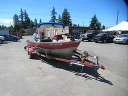 1983 LUND MR PIKE 16 ALUMINUM BOAT