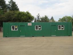 45' HIGH CUBE PORTABLE OFFICE SHIPPING CONTAINER