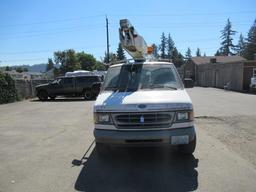 1999 FORD E-350 CARGO VAN W/ BUCKET LIFT