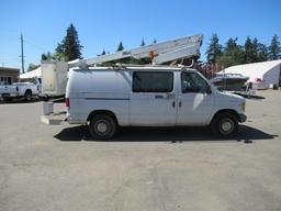 1999 FORD E-350 CARGO VAN W/ BUCKET LIFT