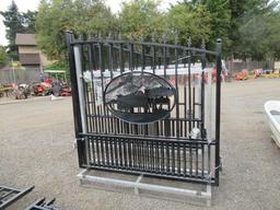 GREATBEAR 14' BI-PARTING WROUGHT IRON GATE (UNUSED)