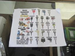 SET OF (24) HEAVY EQUIPMENT KEYS