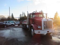 2006 PETERBILT 378 FLATBED W/ FORKLIFT MOUNT