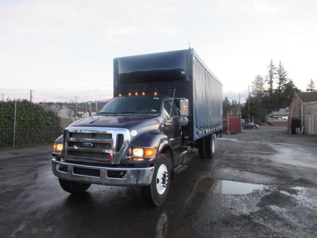 2011 FORD F-750 XLT 24' CURTAIN SIDE BOX TRUCK