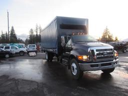 2011 FORD F-750 XLT 24' CURTAIN SIDE BOX TRUCK