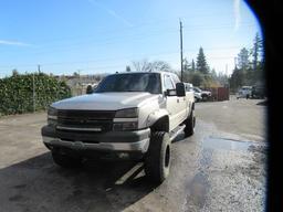 2005 CHEVROLET SILVERADO 2500 4X4 CREW CAB PICKUP