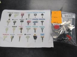 SET OF (24) HEAVY EQUIPMENT KEYS