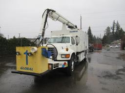 1998 FORD F-700 AIRPLANE DE-ICING BUCKET TRUCK