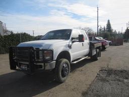 2008 FORD F-250 CREW CAB FLATBED PICKUP