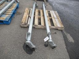 (2) DEXTER 6000LB GALVANIZED TRAILER AXLES (UNUSED)