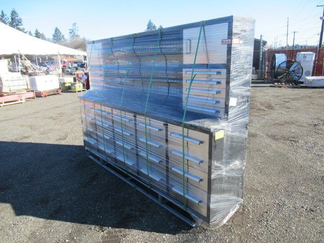 2023 STEELMAN STAINLESS STEEL 10' 3-DRAWER TOOLBOX (UNUSED)