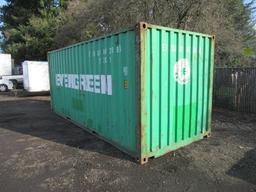 20' SHIPPING CONTAINER W/ FORK POCKETS
