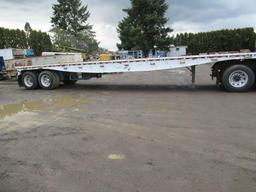 1982 ALLOY 42' FLATBED TRAILER WOOD DECK