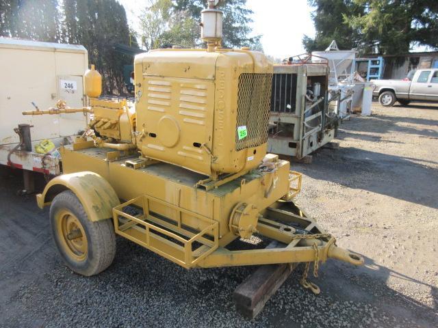 FMC 755-7 TRAILER MOUNTED WATER PUMP, 6 CYL GAS, *NON-TITLED UNIT