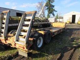 1958 PIERCE TANDEM AXLE LOW BOY TRAILER