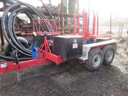 1980 IME TANDEM AXLE POLY PIPE LAYOUT TRAILER