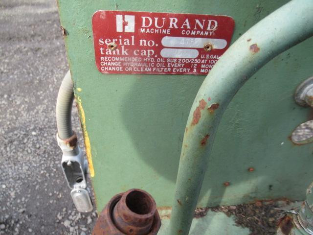 DURAND ELECTRIC DRIVEN HYDRAULIC POWER UNIT, 230/460V, 3 PHASE
