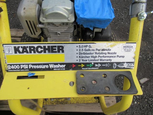 (2) KARCHER 2400PSI 5HP PRESSURE WASHER W/ PARTS