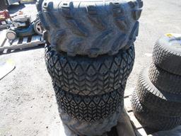 (4) ASSORTED ATV TIRES