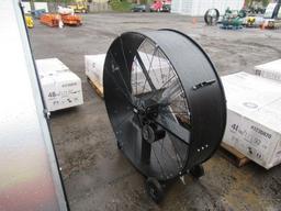 48'' UTILITECH INDUSTRIAL DRUM FAN, INDUSTRIAL HIGH VEOLICITY BELT DRIVE DRUM FAN