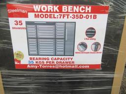 2023 STEELMAN 7' 35-DRAWER TOOL CABINET (UNUSED)