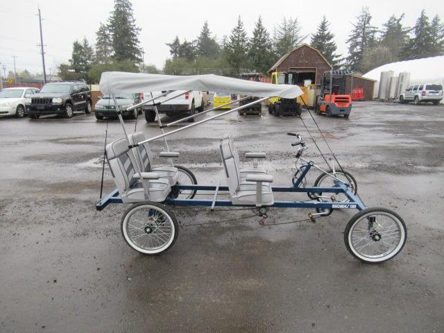 RHOADS CAR QUADRICYCLE QUAD BIKE W/ CANOPY COVER