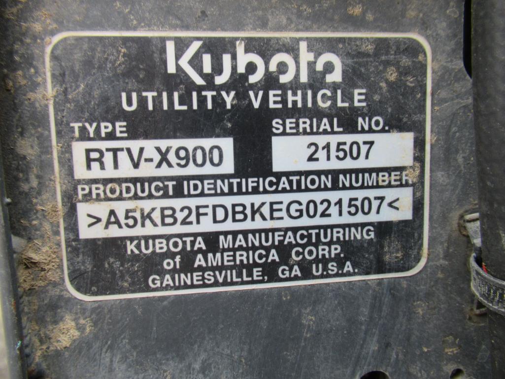 2014 KUBOTA RTV-X900 UTV SIDE X SIDE