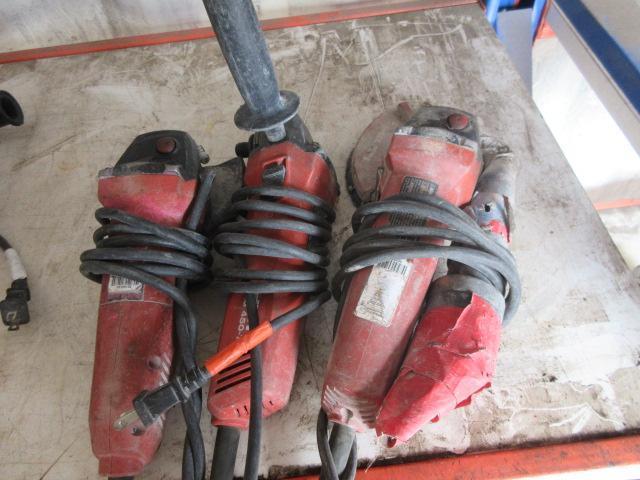 (3) ASSORTED HILTI ANGLE GRINDERS