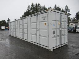 40' HIGH CUBE SHIPPING CONTAINER W/ (4) SIDE DOORS