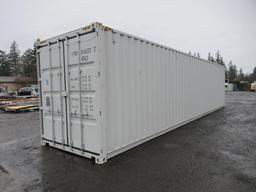 40' HIGH CUBE SHIPPING CONTAINER W/ (4) SIDE DOORS