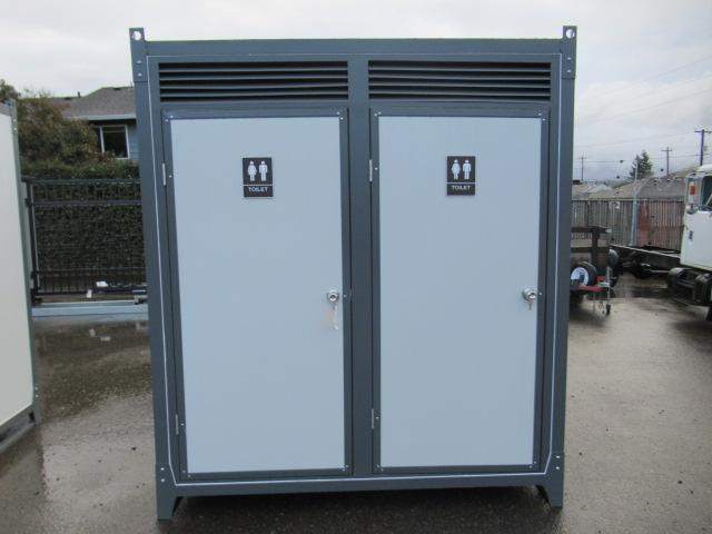 2024 PORTABLE RESTROOM W/ (2) SEPARATE STALLS (UNUSED)