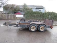 1978 ASMBL 12' TANDEM AXLE TILT DECK UTILITY TRAILER