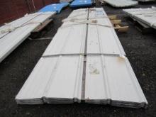 (70) 142'' x 37.5'' WHITE METAL ROOF/WALL PANELS (UNUSED)