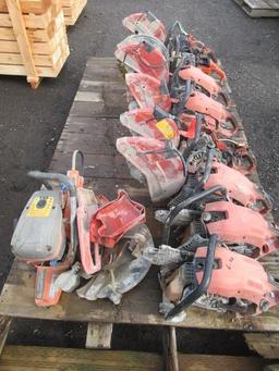 (9) ASSORTED GAS POWERED CUTOFF SAWS, *HILTI & HUSQVARNA SERIES SOLD AS PARTS ONLY CONDITION