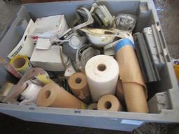 ASSORTED RESPIRATORS, MASKING PAPER, & ROLLERS