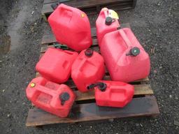(7) ASSORTED GAS CANS