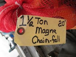 MAGNA 1.5 TON 20' CHAINFALL, MAGNA 1 TON 20' CHAINFALL, & MAGNA 1/2 TON 20' CHAINFALL