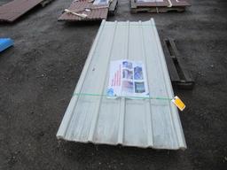 (30) 95'' X 36'' POLYCARBONATE PLASTIC CLEAR WAVED ROOFING PANELS (UNUSED)