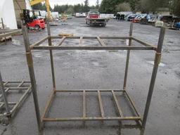 63'' X 44'' X 58'' STEEL CRATE W/ REMOVABLE TOP