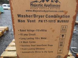 MAJESTIC APPLIANCES MJ9900 AUTOMATIC CLOTHING WASHER/DRYER COMBINATION (UNUSED), 15AMP, 110V