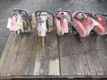 (9) ASSORTED GAS POWERED CUTOFF SAWS, *HILTI & HUSQVARNA SERIES SOLD AS PARTS ONLY CONDITION