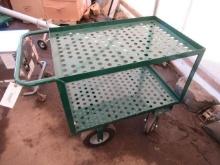 LITTLE GIANT 3' X 2' STEEL SHOP CART W/ PNEUMATIC TIRES