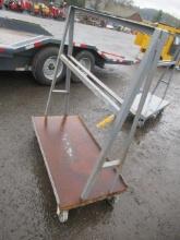 4' X 2' STEEL A FRAME MATERIAL CART