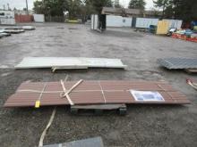 (70) 142'' x 37.5'' BROWN METAL ROOF/WALL PANELS (UNUSED)