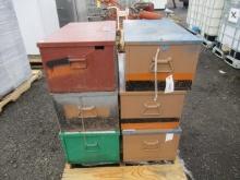 (6) KNAACK STEEL STORAGE BOXES
