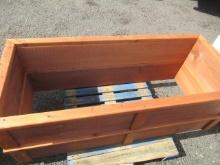 (2) 74'' X 32'' CEDAR PLANTER BEDS (UNUSED)