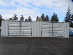 2024 40' HIGH CUBE SHIPPING CONTAINER W/ (2) SIDE DOORS, SER#: LYPU0144706 (UNUSED)