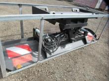 GREATBEAR 7' SKID STEER BLADE ATTACHMENT W/ HYDRAULIC FITTINGS (UNUSED)