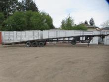 1998 FABRIQUE PAR 53' TRI AXLE GOOSENECK CAR TRAILER