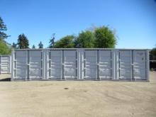 2024 40' HIGH CUBE SHIPPING CONTAINER W/ (4) SIDE DOORS